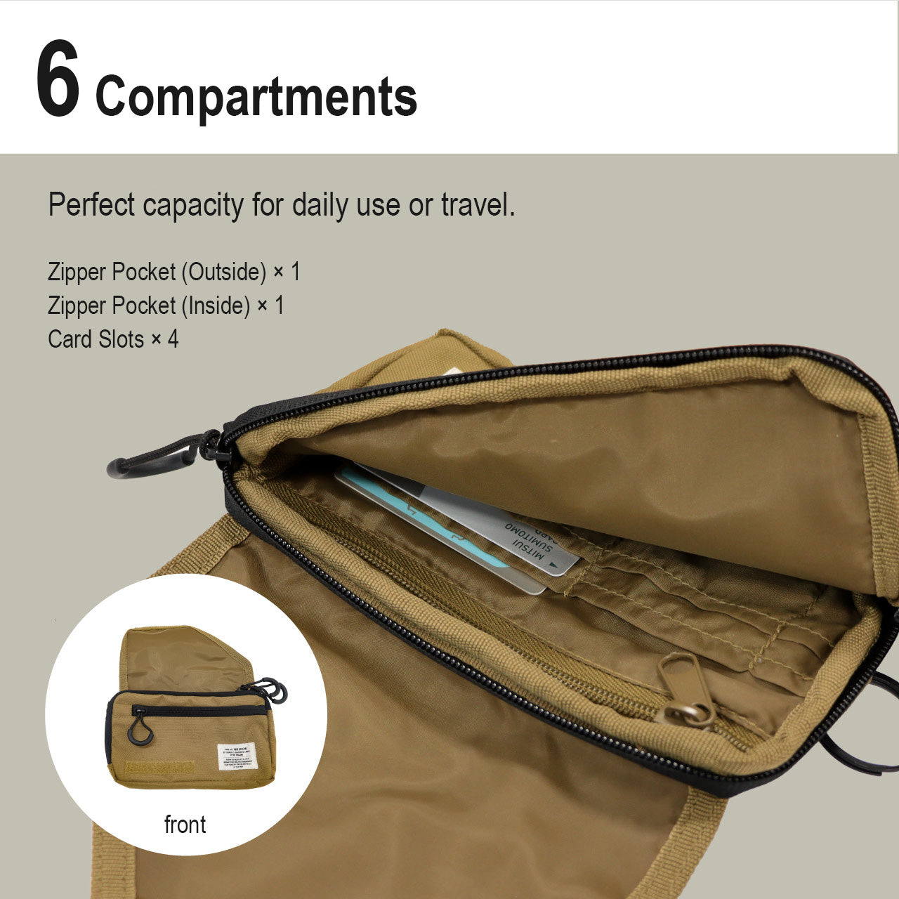 Post General Sling Wallet Pouch