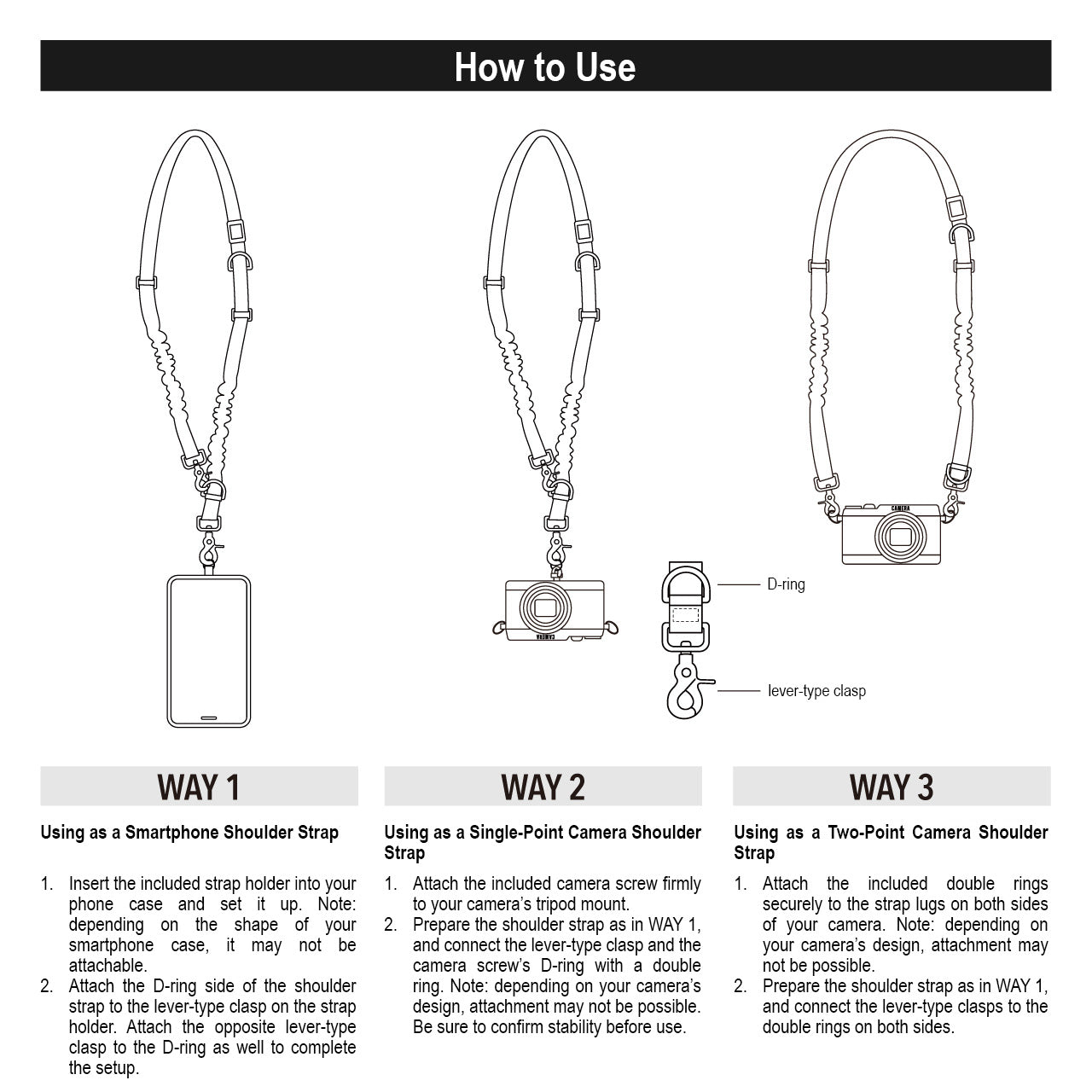 Post General Phone & Camera Shoulder Strap